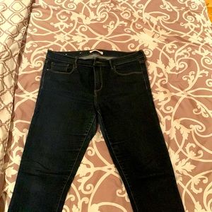 Banana Republic midrise 31 short dark jeans